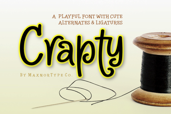 Crapty: A Playful Display Font for Digital Brand Expression