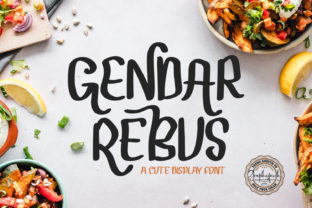 Gendar Rebus: A Display Font with Genuine Character