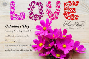 Heart Peace: A Font for Designing Romantic and Delicate Digital Experiences