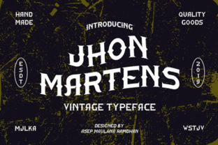 Jhon Martens: A Display Font for Digital Branding