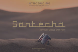 Santecha Font: A Creative Typeface for Makers and Handmade Products